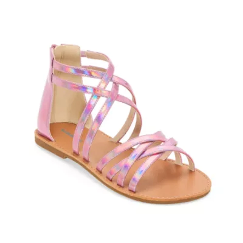 Thereabouts Little & Big Girls Sofia Ankle Strap Gladiator Sandals