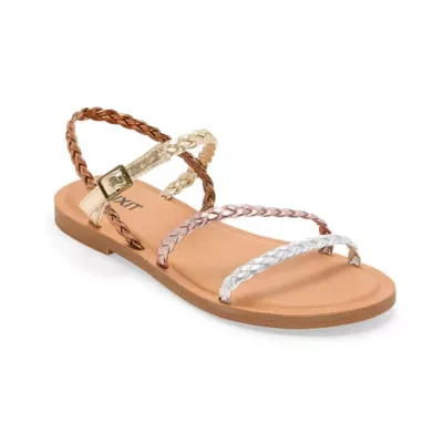 Mixit Womens Multi Strap Adjustable Flat Sandals