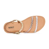 Mixit Womens Multi Strap Adjustable Flat Sandals