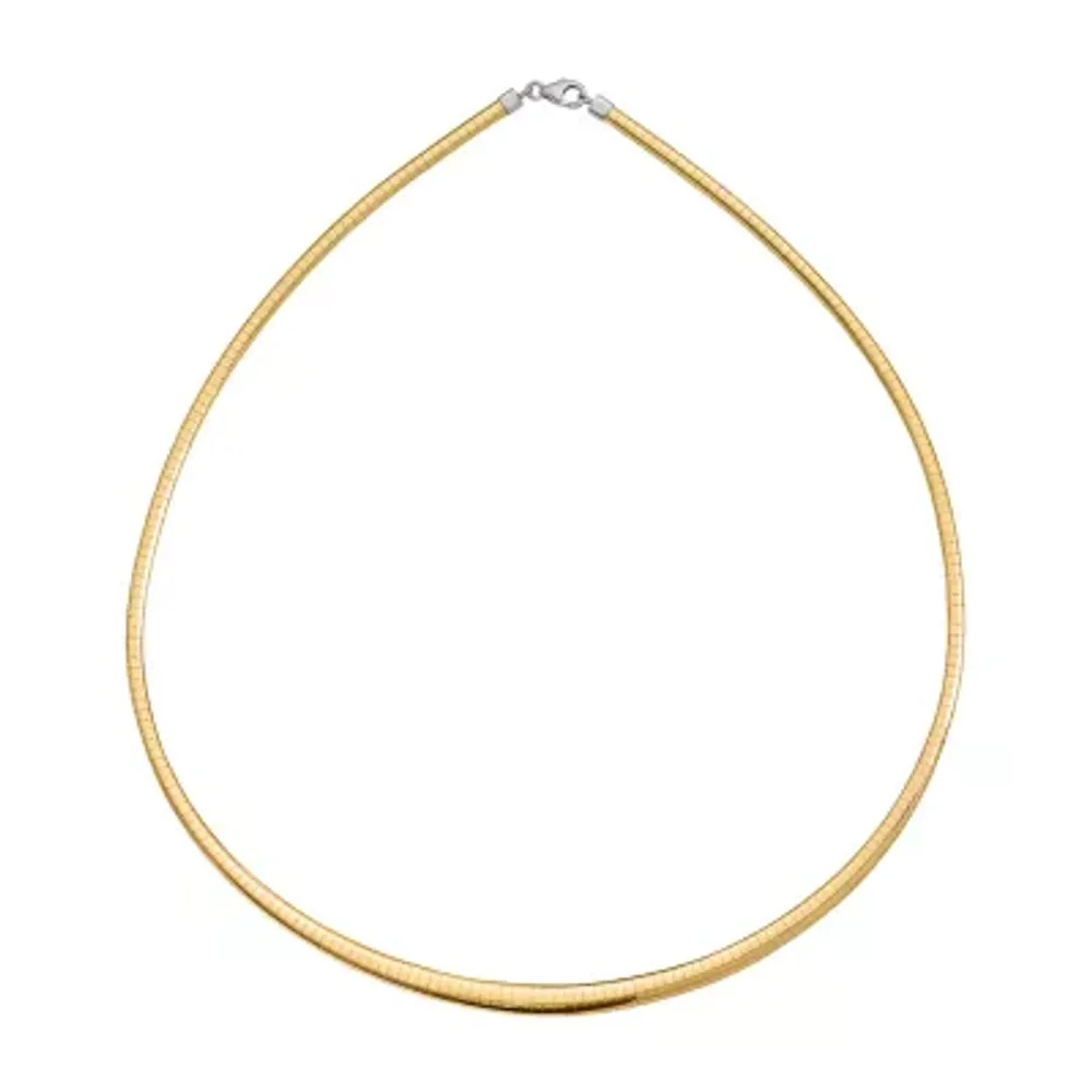 14K Gold Inch Omega Chain Necklace