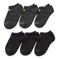 adidas Little & Big Boys 6 Pair Multi-Pack No Show Socks