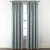 Linden Street Naturals 3-Ways To Hang 100% Blackout Rod Pocket Back Tab Single Curtain Panel