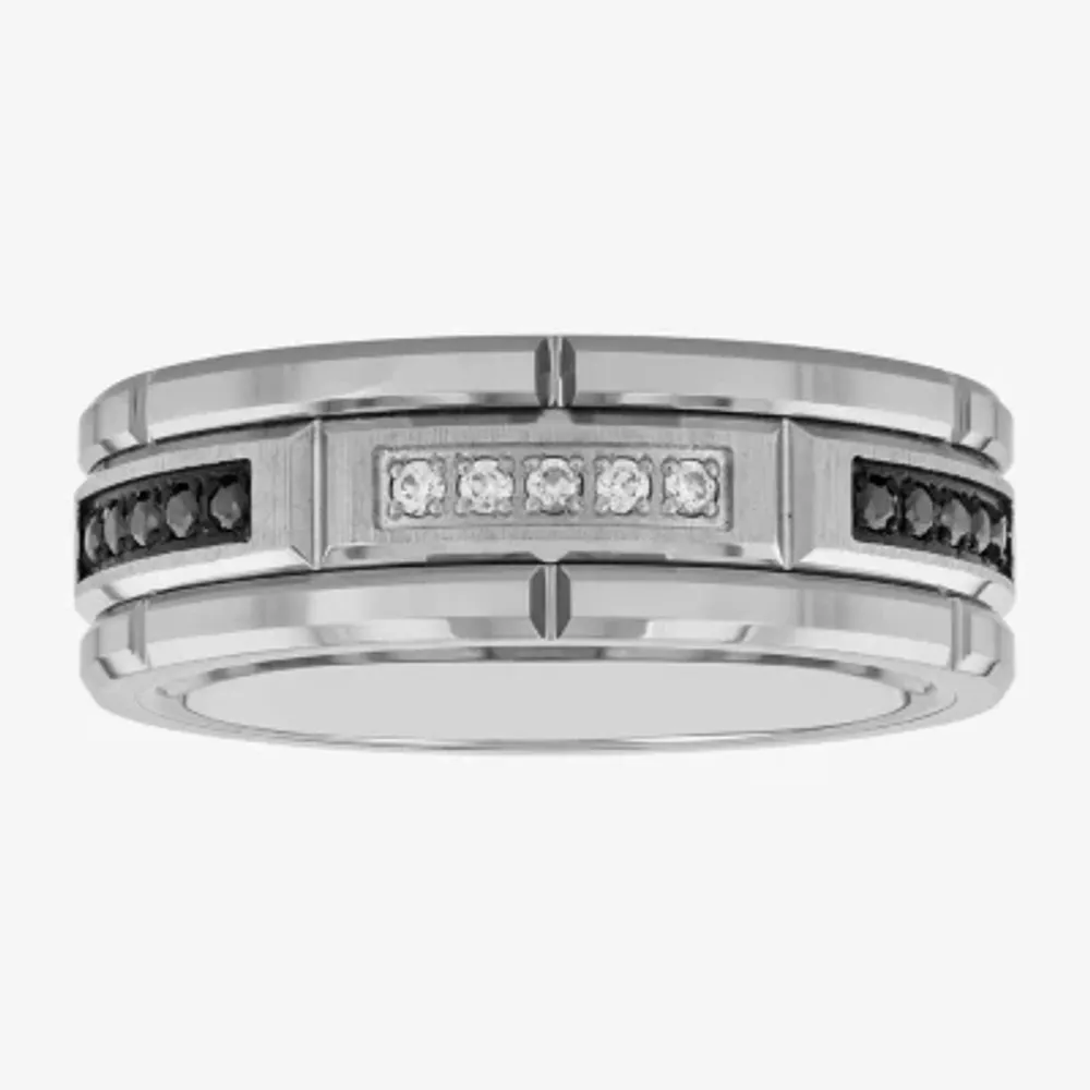 8MM 1/8 CT. T.W. Diamond Tungsten Wedding Band