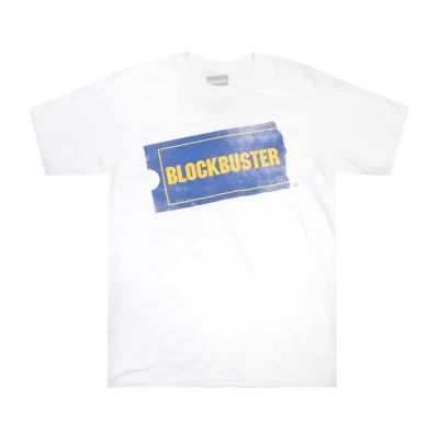 Blockbuster Mens Crew Neck Short Sleeve Classic Fit Graphic T-Shirt