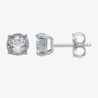 1/3 CT. T.W. Natural White Diamond 10K Gold 4.8mm Stud Earrings