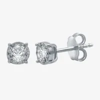 1/3 CT. T.W. Natural White Diamond 10K Gold 4.8mm Stud Earrings