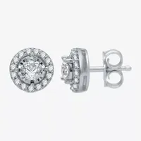 5/8 CT. T.W. Mined White Diamond 10K Gold Stud Earrings