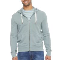 mutual weave Mens Long Sleeve Zipper Hoodie