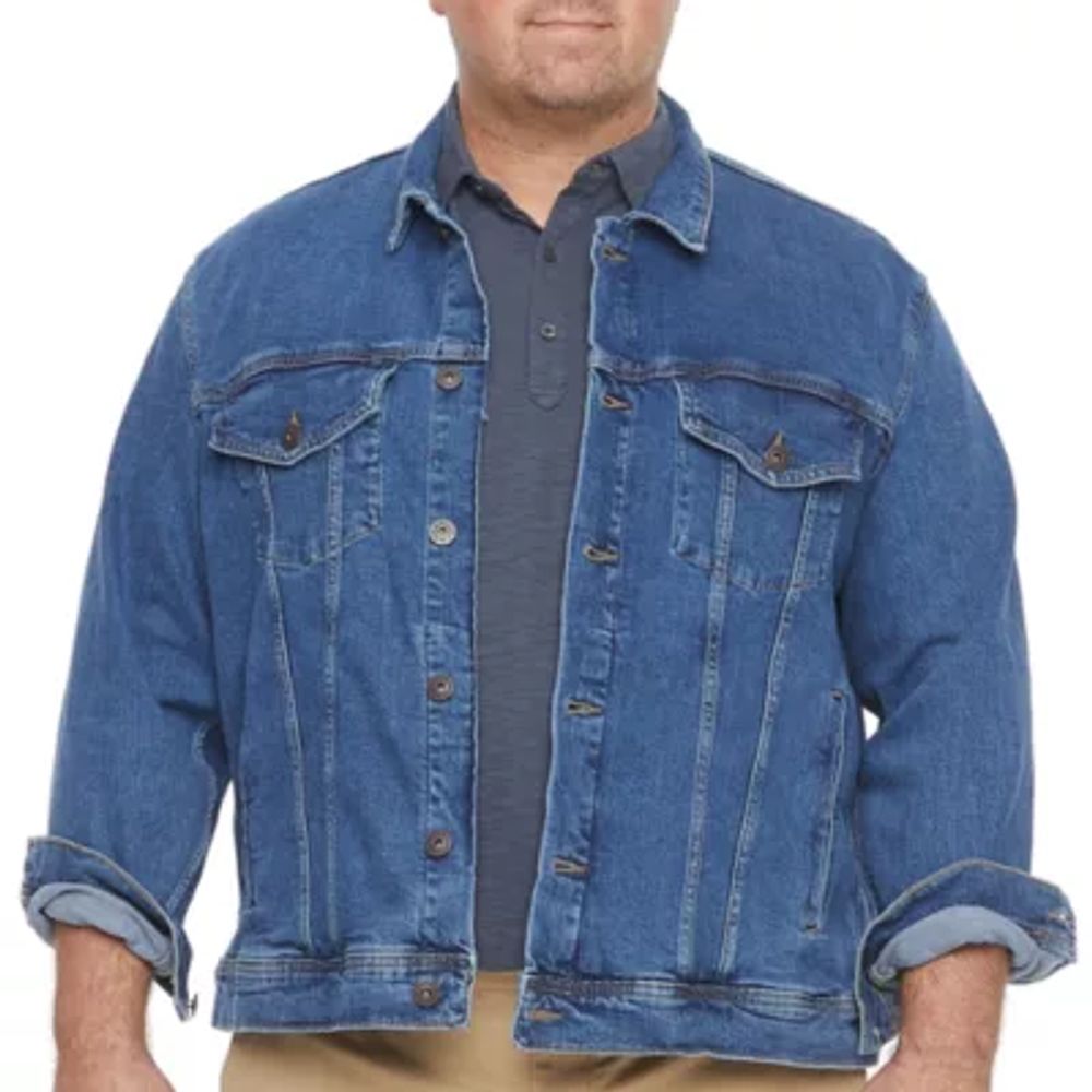 mutual weave Trucker Mens Denim Big and Tall Jacket