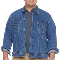 mutual weave Trucker Mens Big and Tall Denim Jacket