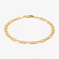 14K Gold / Inch Solid Link Chain Bracelet