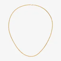 14K Gold Inch Solid Wheat Chain Necklace