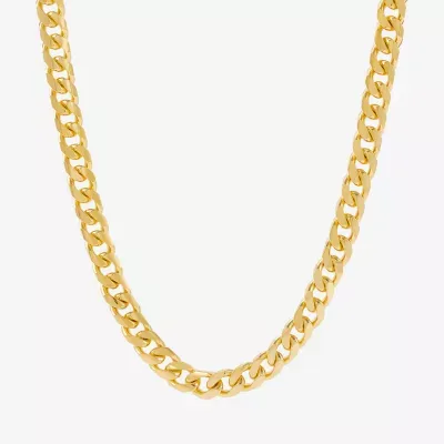 Made in Italy Mens 14K Gold 24 Inch Curb Chain Necklace