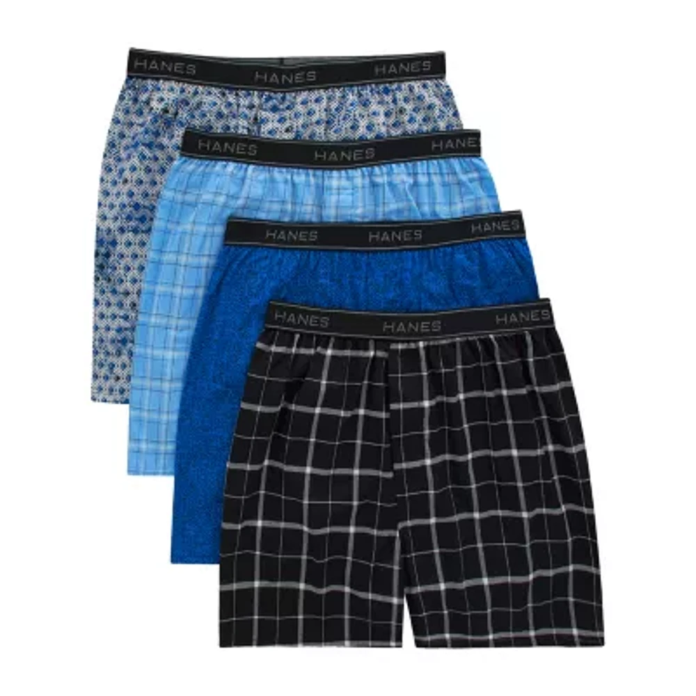 Hanes Freshiq Comfortflex Waistband Mens 4 Pack Boxers