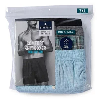 Stafford Knit Big and Tall Mens 4 Pack Boxers