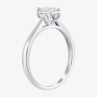 (G / Si2) Womens 1/2 CT. Lab Grown White Diamond 10K White Gold Solitaire Engagement Ring