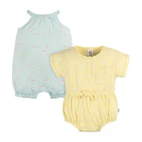 Gerber Baby Girls 2-pc. Short Sleeve Romper