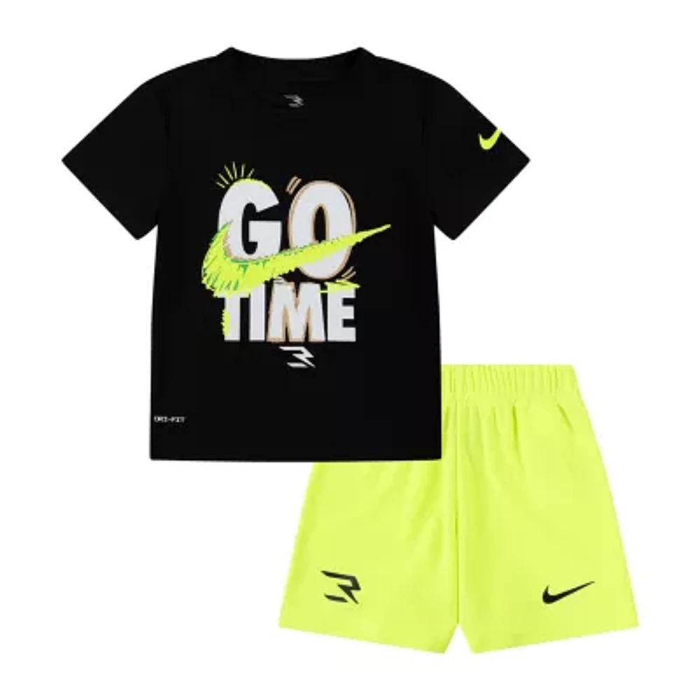 Nike 3BRAND by Russell Wilson Toddler Boys 2-pc. Short Set