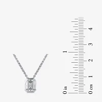 (F / Si2) Womens 2 CT. Lab Grown White Diamond 10K White Gold Pendant Necklace