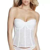 Dominique Lace Corset  Bridal Bustier Bra-8900