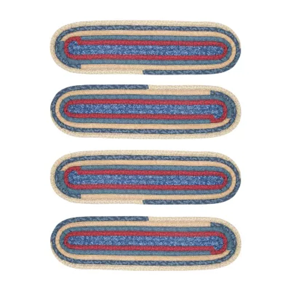 Colonial Mills Garden Grove Braided Oval Reversible Indoor Stair Treads