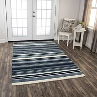 Rizzy Home Zayne Striped Hand Tufted Indoor Outdoor Rectangular Area Rugs
