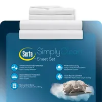 Serta Simply Clean™ Antimicrobial Treated Sheet Set