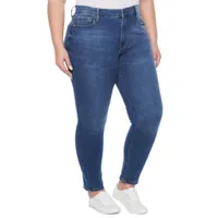 a.n.a. Plus Womens High Rise Skinny Jeggings