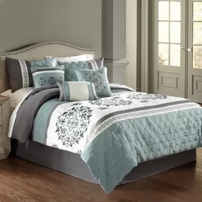 Riverbrook Home Alex 7-pc. Midweight Embroidered Comforter Set