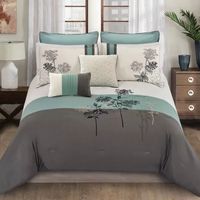 Riverbrook Home Emile 8-pc. Midweight Embroidered Comforter Set