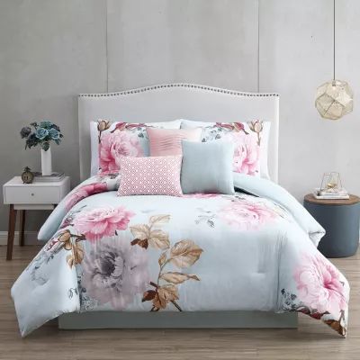 Riverbrook Home Ridgley 7-pc. Floral Midweight Comforter Set