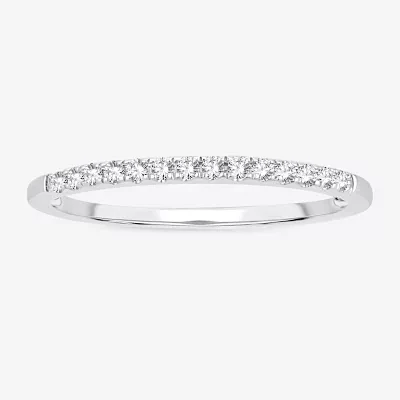 1/10 CT. T.W. Natural White Diamond 10K Gold Wedding Band