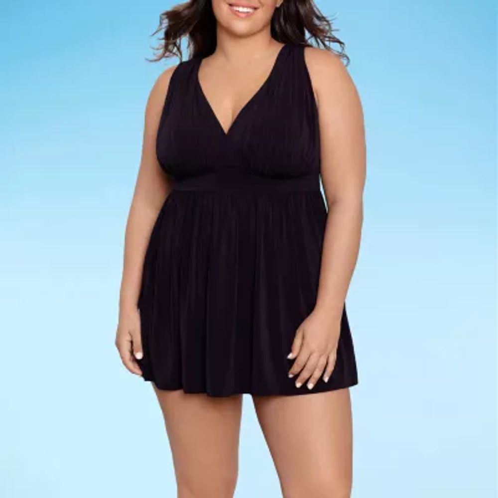 jcpenney swimdress plus