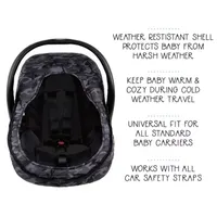 The Peanutshell Black Camo Car Seat Covers