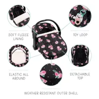 The Peanutshell Floral Rose Car Seat Covers