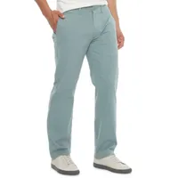 mutual weave Stretch Mens Relaxed Fit Flat Front Pant