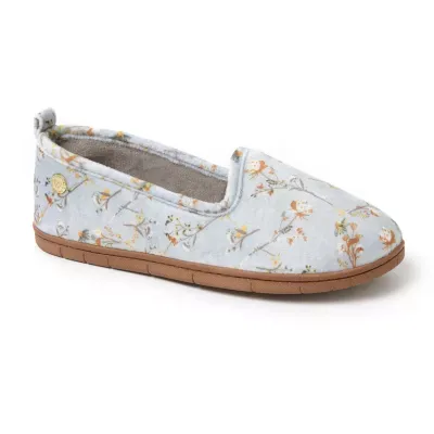 Dearfoams Rachel Velour Closed Back Womens Slip-On Slippers