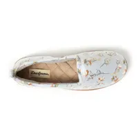 Dearfoams Rachel Velour Closed Back Womens Slip-On Slippers