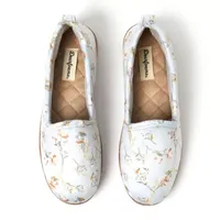 Dearfoams Rachel Velour Closed Back Womens Slip-On Slippers