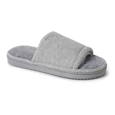 Dearfoams Demi Rib Knit Womens Slip-On Slippers