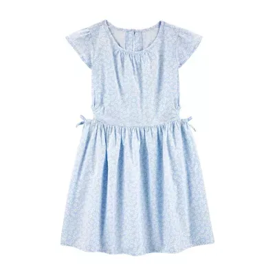 Carter's Little & Big Girls Short Sleeve Fitted Sleeve A-Line Dress