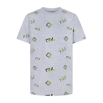 FILA Big Boys Round Neck Short Sleeve Graphic T-Shirt