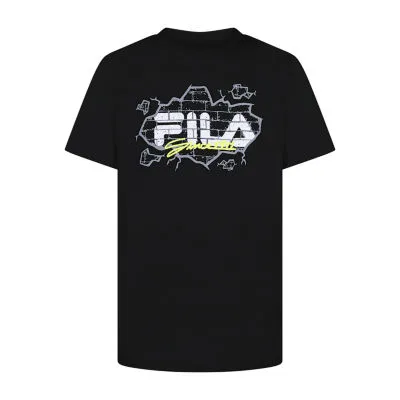 FILA Big Boys Round Neck Short Sleeve Graphic T-Shirt