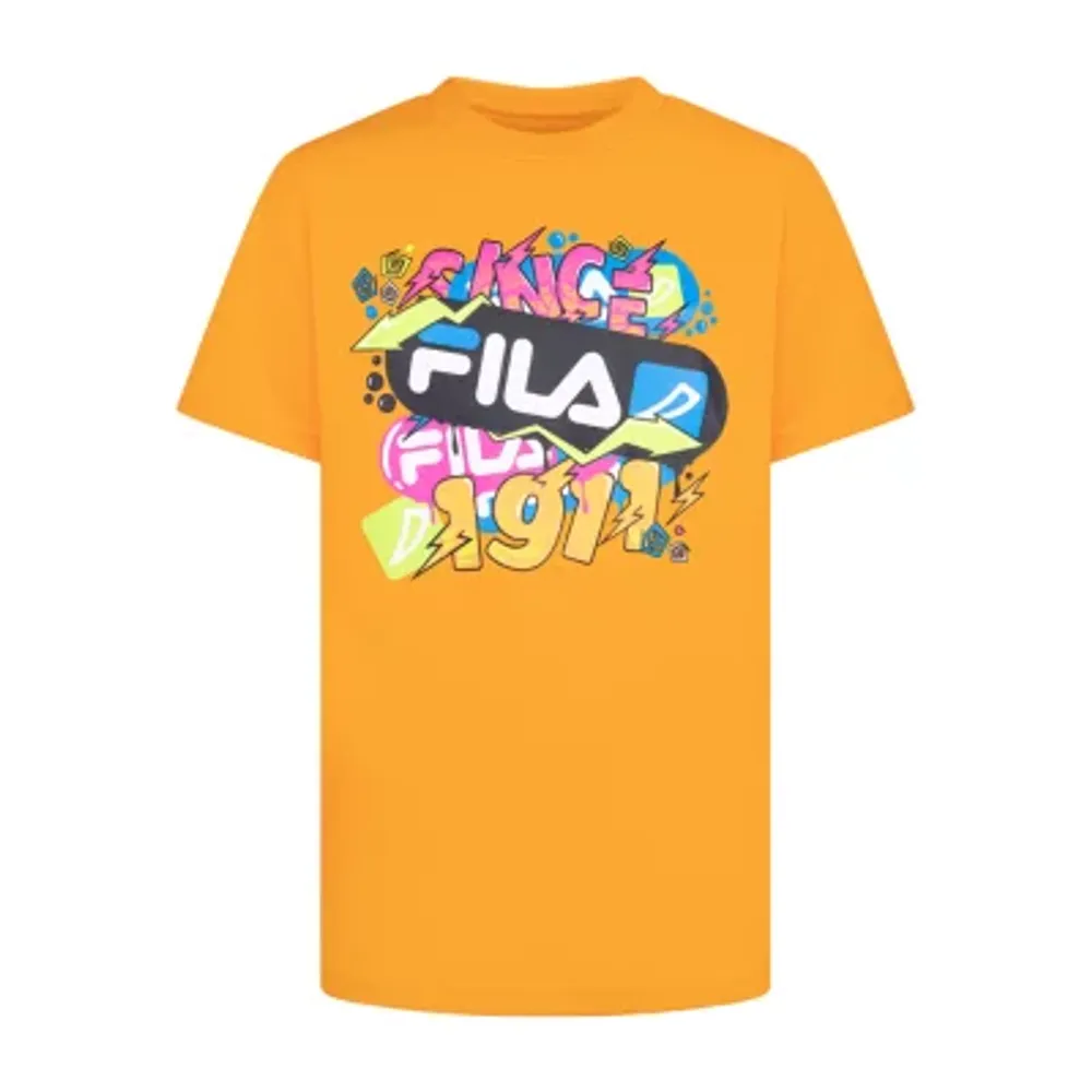 FILA Big Boys Crew Neck Short Sleeve Graphic T-Shirt