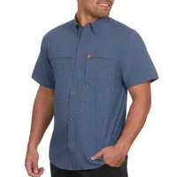 American Outdoorsman Mens Short Sleeve Button-Down Shirt