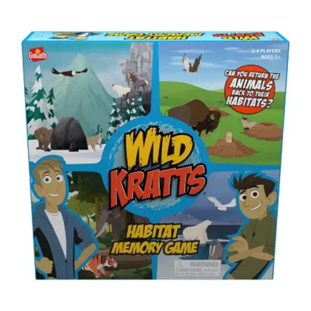 Pressman Wild Kratts Habitat Memory Game Brain Game