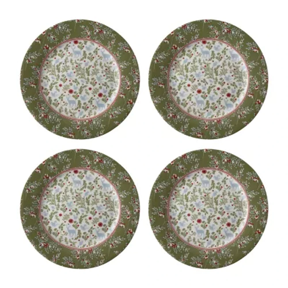 Laura Ashley 4-pc. Porcelain Salad Plate Set - Stockbridge Collectables