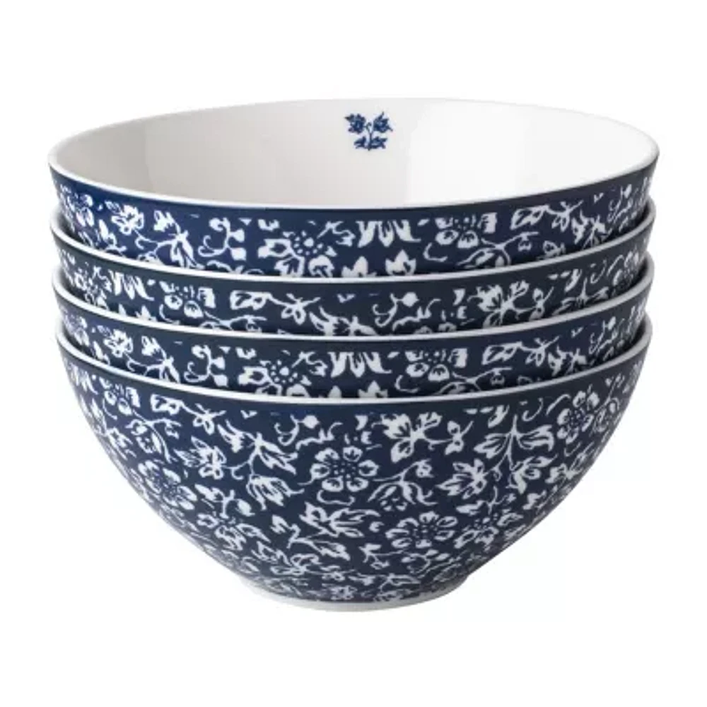 Laura Ashley 16 Sweet Allysum In Giftbox Blueprint Collectables 4-pc. Porcelain Cereal Bowl