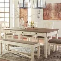 Signature Design by Ashley® Roanoke Rectangular Wood-Top Dining Table