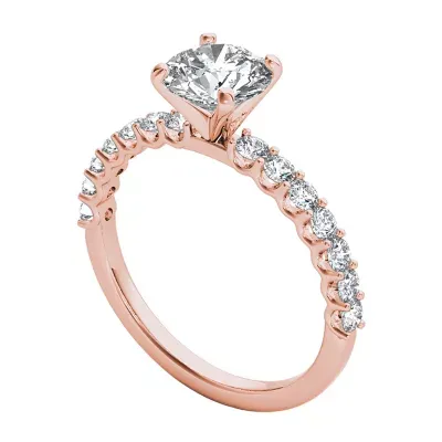 1 CT. T.W. Round White Diamond 14K Gold Engagement Ring